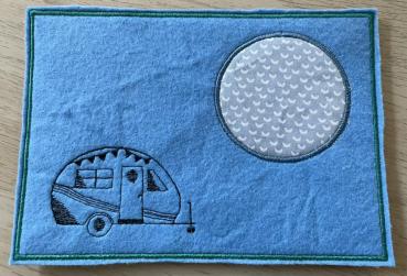 ITH - Stickdatei Mug Rug Wohnwagen